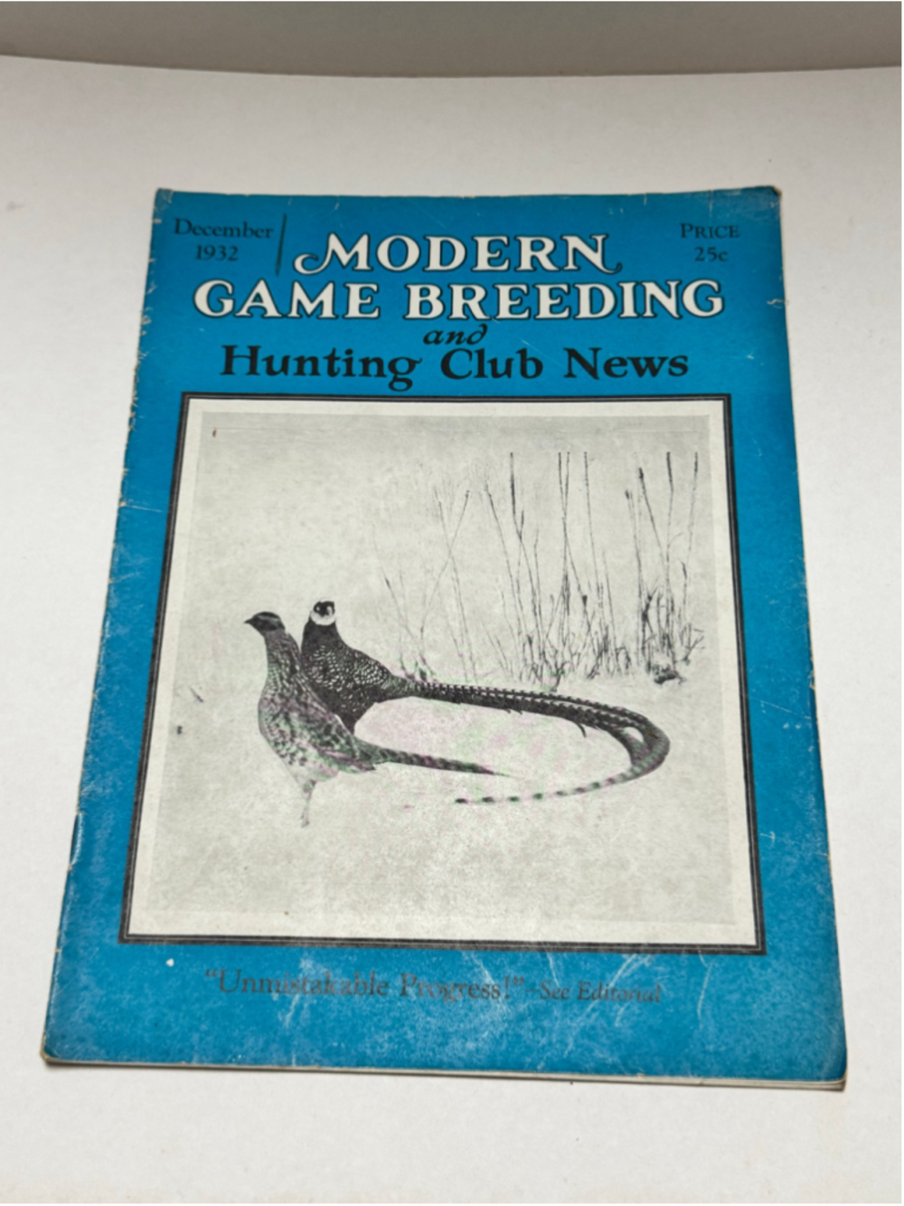 1932 Vintage Modern Game Breeding & Hunting Club News Magazine December